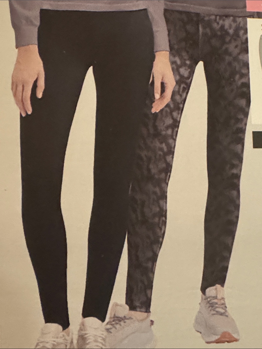 Serra 2 Pack soft leggy one Black & one Charcoal Patterned size XL